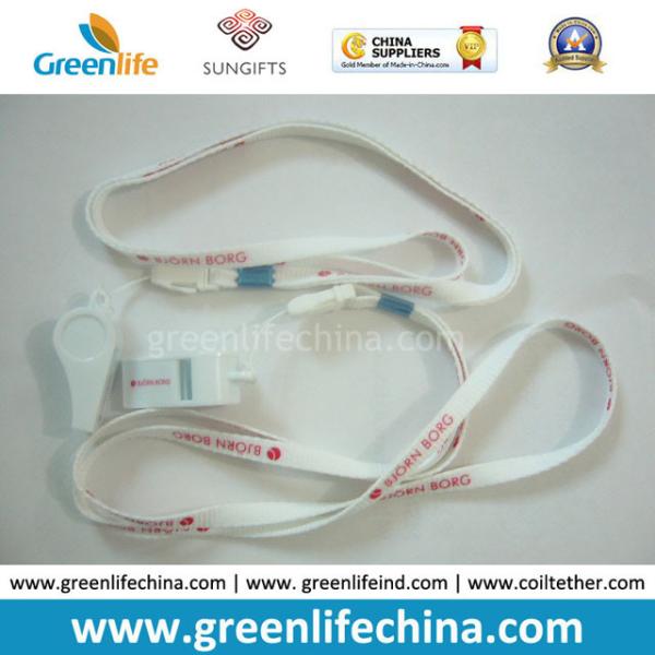 Customized Safety Promotional Whistle W/Round Cord Lanyard for Alerting