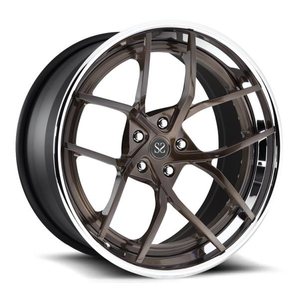 2-piece 19 bordas forjadas para a liga amarela de Ford Mustang 5x114.3 orlara 19 bordas da liga