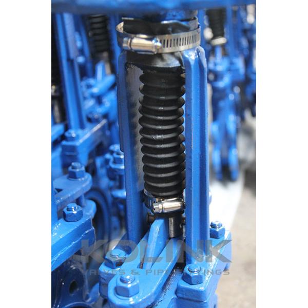 Cast Steel Knife Gate Valve With Bellows Stem Protection in Mining Industry