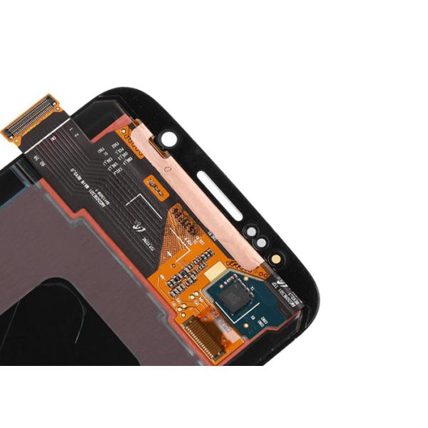 Black Samsung S6 Lcd Digitizer Fix Cracked , Samsung Original Spare Parts