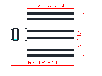 ROHS 4GHz N женская AC RF фиктивная нагрузка низкая стоячая волна