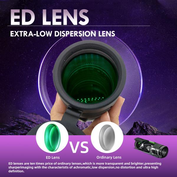 monocular impermeável posto alto do telescópio do telefone celular de 12x56 HD para a caça