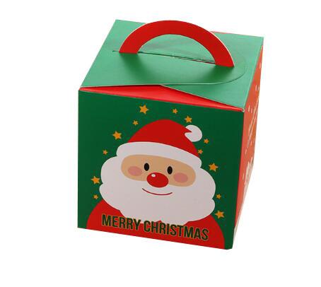Lovely Christmas Paper Gift Boxes / Xmas Food Packaging Box Custom Logo