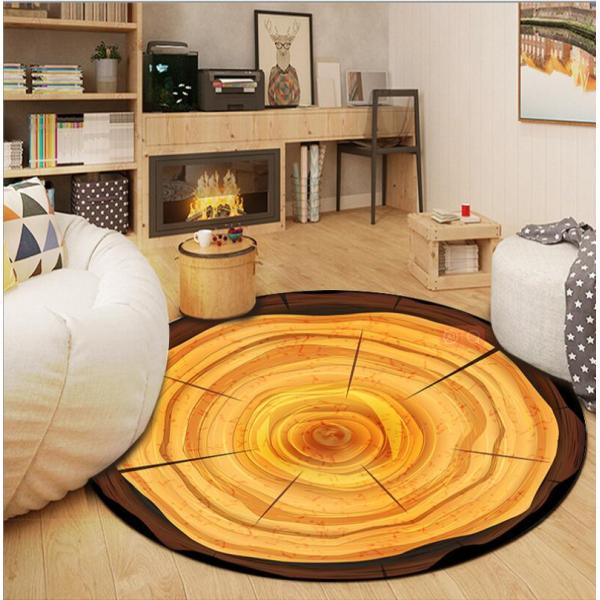 Modern Growth Ring Round Animal Pattern Carpet Living Room / Hotel Carpet
