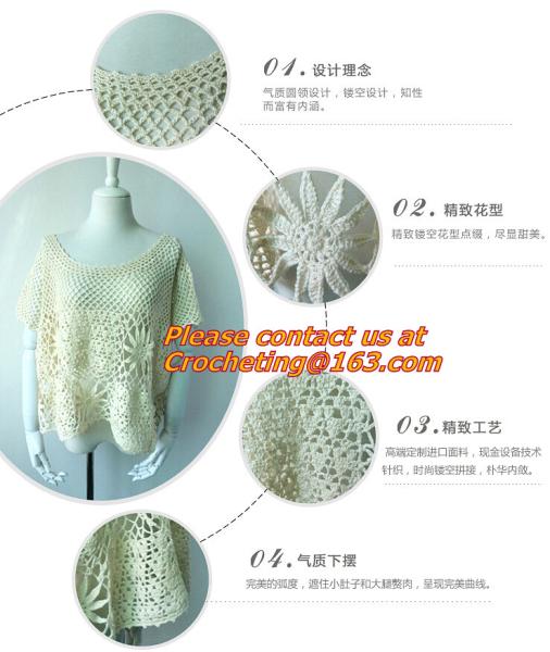 Hollow out, belt, sexy knitted, crover up, crochet, beach dress, robe femme sund, clothing