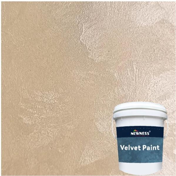 Pintura decorativa de veludo mate para sala de estar acabamento artístico lavável e durável