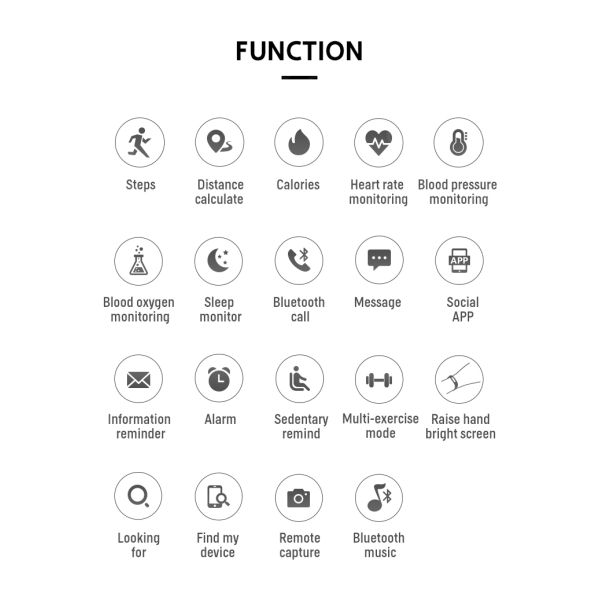 Eraysun Y13 Smart Watch Square 1.69 Inch TFT Display Fitpro for Call Heart Rate Sleep Monitor Unisex Alloy Case Magnetic