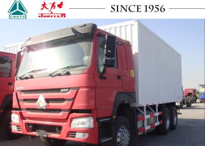 6x4 SINOTRUK HOWO 25 Tons 266HP Box Van Caminhão