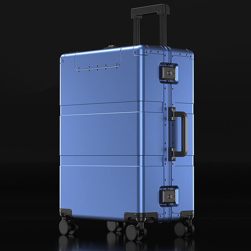 Aluminum Zipper  Hard Shell Cabin Suitcase Expandable Silent 4 Wheel Luggage