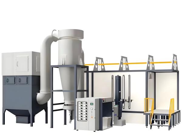 Quick Release Filter Recovery Powder Spray Booth for Powder Coating