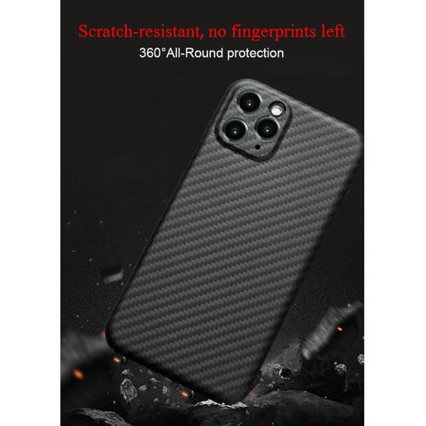 Случай телефона волокна углерода случая Aramid iPhone 11 военной ранга материальный