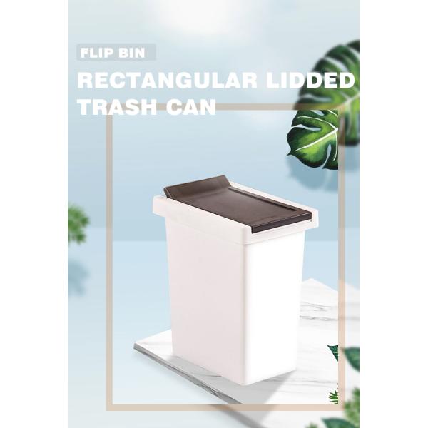 Convenient 10L Pressing Type Plastic Trash Can for Household Waste Disposal