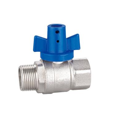 Forged Nickel Plated Brass Valve V1030-MF Brass Lockable Valve