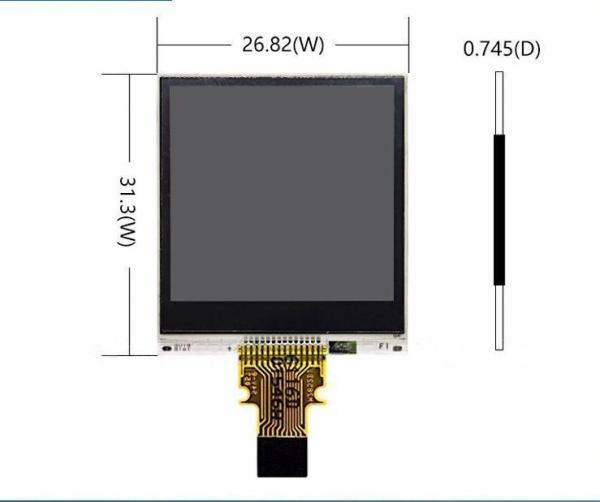 1.33 Inch Spi Lcd Display 128x128 RGB 8-Color Display Suitable For Smart Bracelets