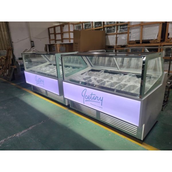 Commercial Ice Cream Display Freezer Upright Popsicle Freezer Display Case