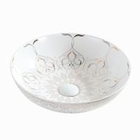 Alta calidad Blanco Precios Baratos Baño Mesa de arriba Óvalado Lavabo Cerámico Baño de lavado de manos Pequeño Lavabo