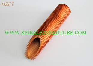 Low Thermal Resistance Copper Finned Tube Flexible For Automotive Engineering
