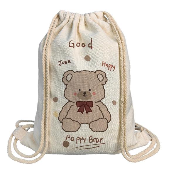 40*30cm Custom Linen Drawstring Bags For Heat Transfer Printing 300g 380g
