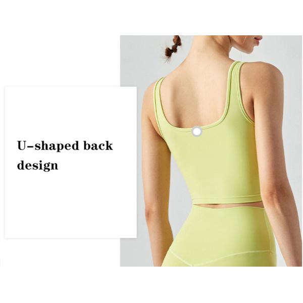 Hot Summer Square Neck Sports Bra Ladies Fitness Running Top Yoga Vest