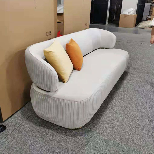 Бежевая секционная комната прожития кресла кроет кожей софу 3 Seater с гостиницой фаэтона