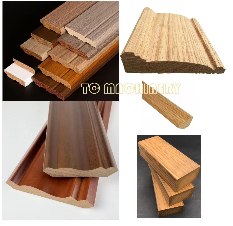 TC Factory Direct Delivery Furniture Veneer Profile EVA Hot Glue Laminating Machine