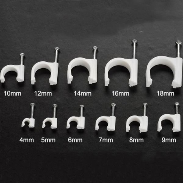 Plastic Nylon Cable Fixing Clip Holder Wire Fixed Clips