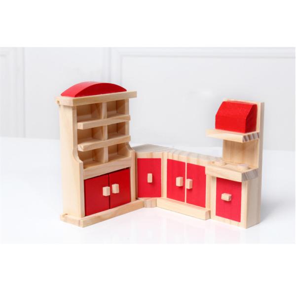 Аксессуары кукольного домика Diy классической 26CM деревянной мебели дома кукол миниатюрные