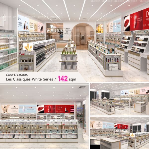 Space Saving Store Retail Glass Display Cabinet Cases Furniture Custom