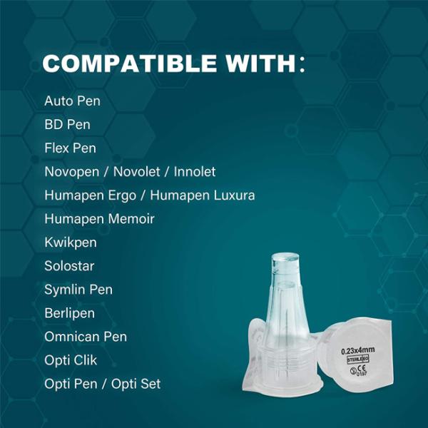 Диабетические иглы 31G 6mm ручки впрыски инсулина 100 частей