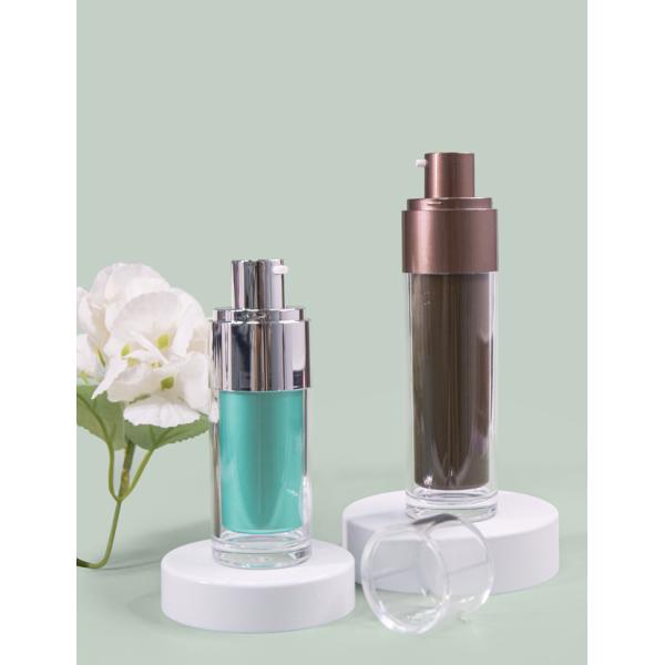 plastic 30ml 50ml airless bottle for liquid foundation and lotion