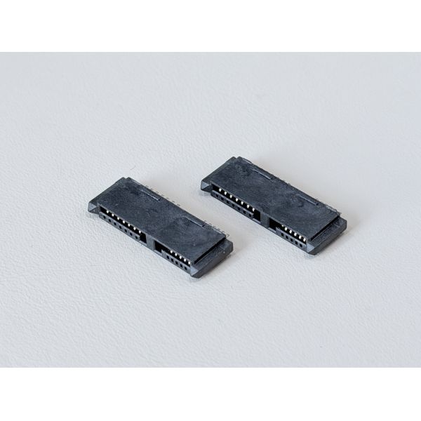 High-Reliability SATA 13Pin 180° Wire Solder Female Connector 1.27mm Pitch | Electrical Signal & Power Terminal Connector for Server, Automotive & Custom Wire Cable Transmission
