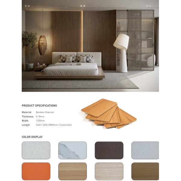 Wall Panels Bamboo Charcoal Board Bamboo Charcoal Wall Panel Sample Metal Bamboo Charcoal Wood Veneer Wall Panel