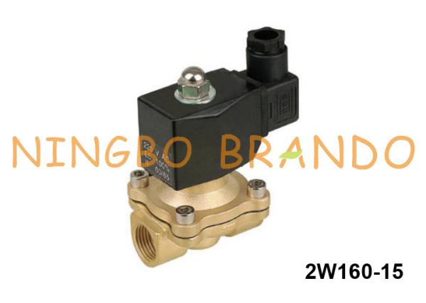 2W160-15 1/2 de” válvula de solenoide 24V da água do bronze do NC 2 maneiras 220V
