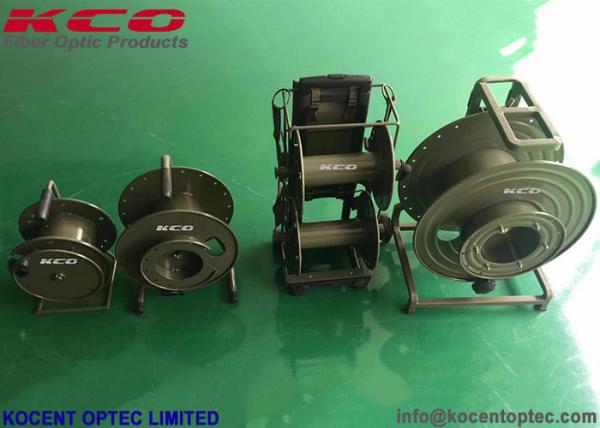 1Km 10G 40G Armored Fiber Optic Cable 2fo 4fo TPU Field Operating Tactical Military Cable Reel