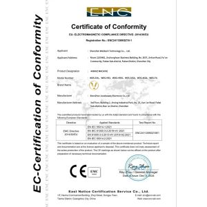 Shenzhen Weideshi Technology Co., Ltd. Certifications