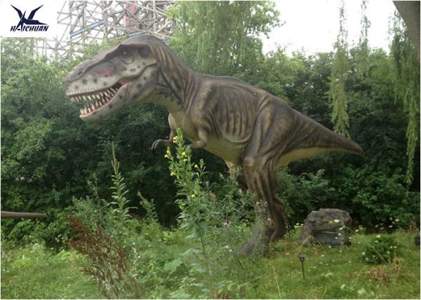 Animatronic Dinosaur Lawn Decorations Waterproof / Sunproof For Educational Playground