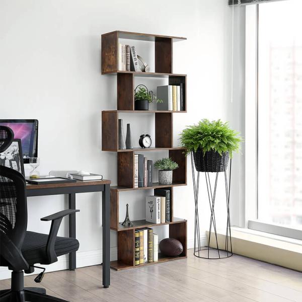 Large Storage Bookcase for Sale, Retro Bookcase, Wooden Bookshelf for Office, Large Bookshelf, ULBC62BX