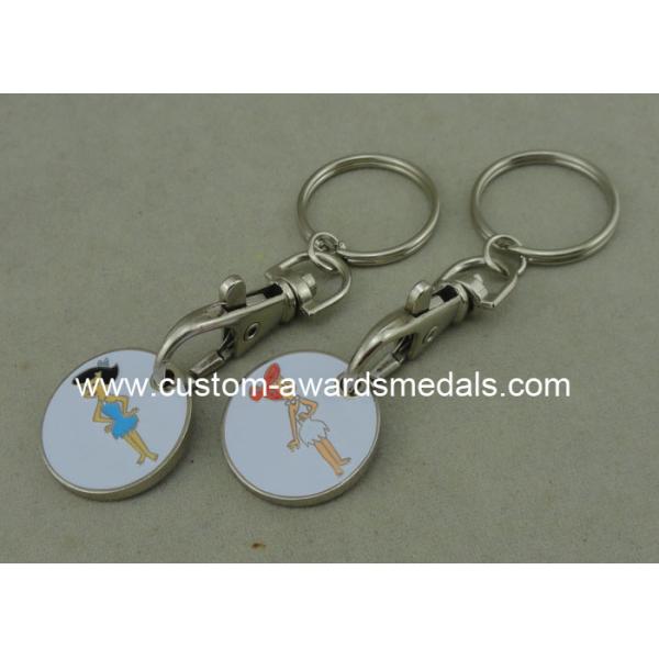 Market Trolley Keyring Die Casting Supermarket Trolley Tokens Brass Material