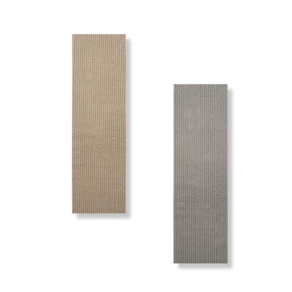 Flexible Square Line Stone MCM Soft Porcelain Bendable Curved Wall Panel For Building Facade