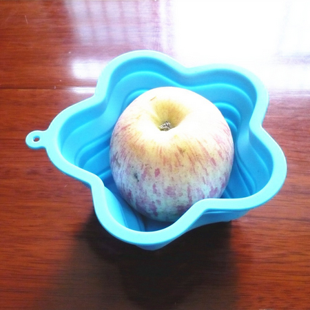 silicone mold kitchen accessories star shaped collapsible silicone bowl SK-087