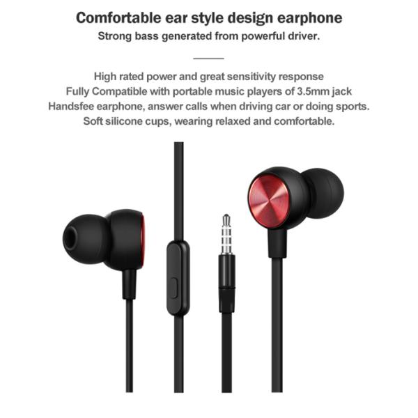 CE FCC ROHS Cable Noise Cancelling Earphones Wired Bluetooth Earbuds