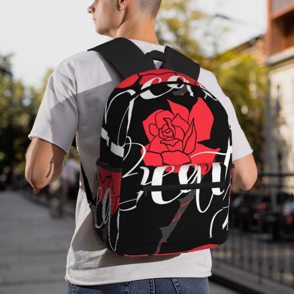 Kids Student School Bags with Water-Resistant Fabric and All Over Print Sublimation Design