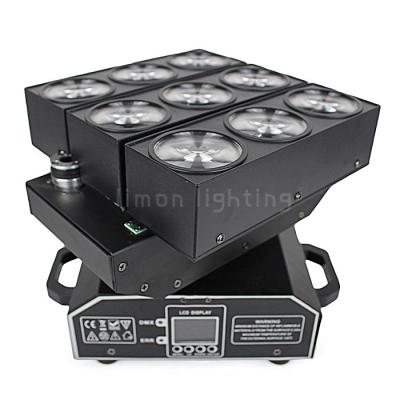Individual Control 9x10W RGBW 4in1 Cree LED Moving Head Deformation Matrix Beam Light