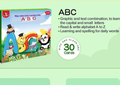 ABC que aprende cartões flash prées-escolar