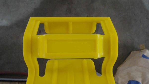 Yellow Plastic Brick Guard System / Scaffolding Safety Accessories