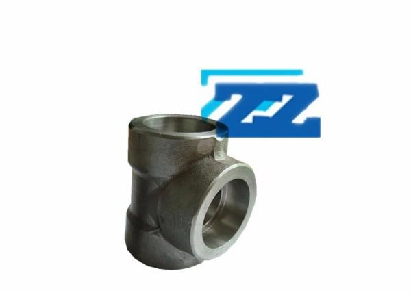 ASME B16 11 Carbon Steel Pipe Fittings 2 x 1 1 / 4  A105N 6000 # Socket Weld Tee