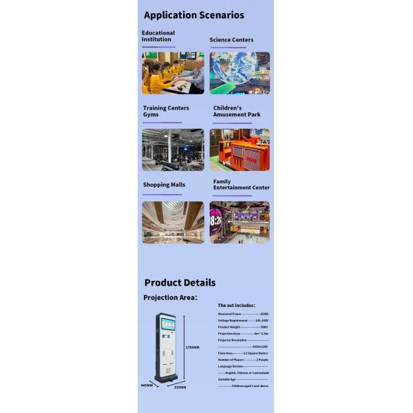 Interactive Sports Floor Compact Motion Sensing Floor Games Solution for Venues
