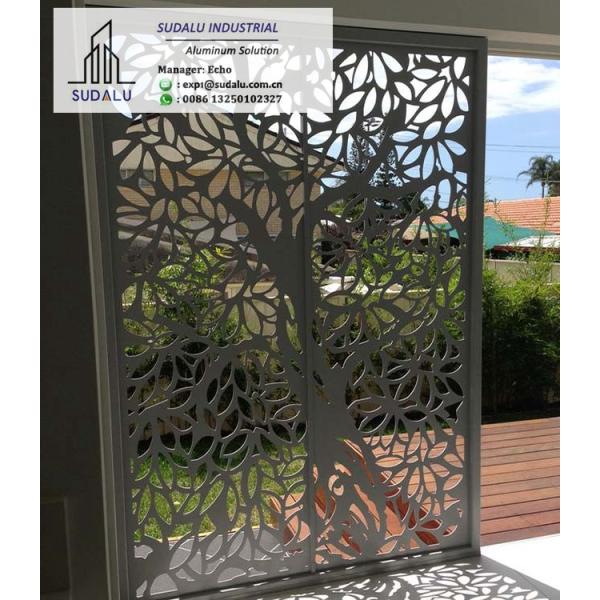 SUDALU Customized  Aluminum Laser Cut Panel Interior Living Room Partition Decoration Metal Panel