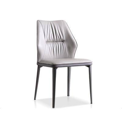 Dining Room Metal Dining Table Leather Upholstery High Back Chair For Restaurants