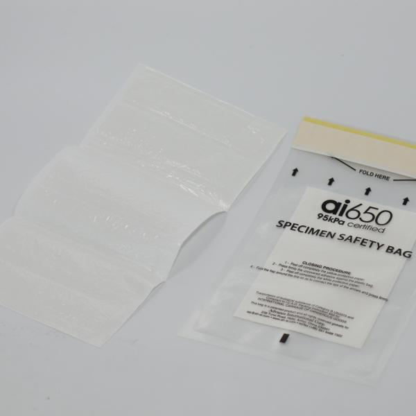 Triple Medical Un3373 Transparent 95Kpa Specimen Collection Bag With Pouch